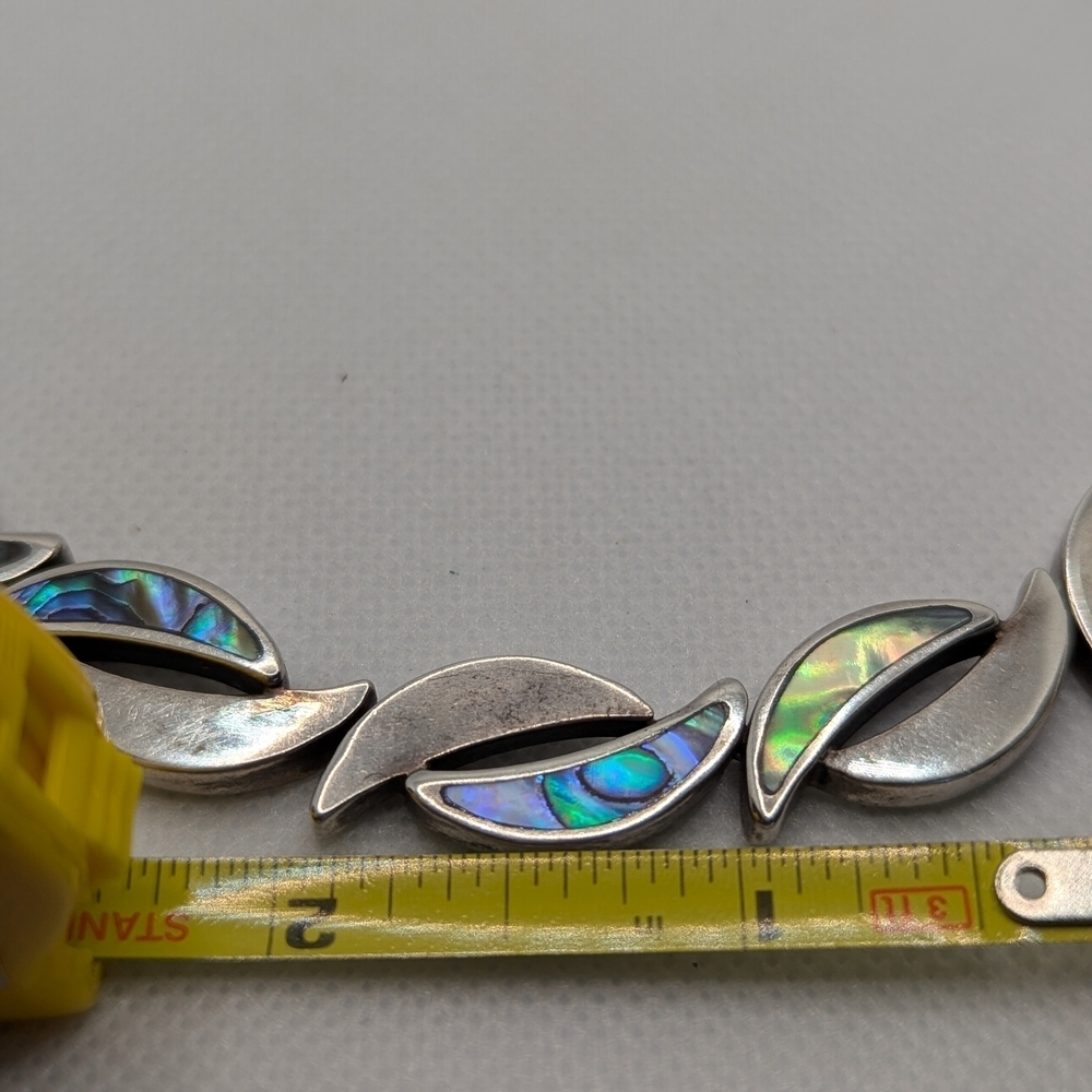 Sterling Silver Abalone Necklace - Picture 2 of 5